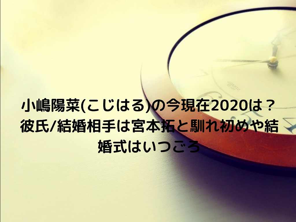 小嶋陽菜 こじはる の今現在は 彼氏 結婚相手は宮本拓と馴れ初めや結婚式はいつごろ Nakaseteの普通が一番むずかしい