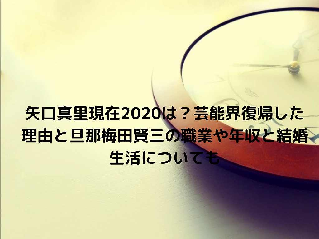 矢口真里現在は 芸能界復帰した理由と旦那梅田賢三の職業や年収と結婚生活についても Nakaseteの普通が一番むずかしい